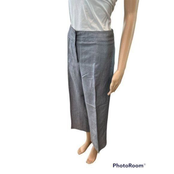 David N Linen Blend Capri Pants, size 8 - Picture 2 of 9